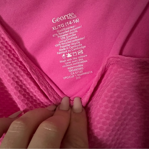 HOT Pink One-Shoulder Swimsuit Barbie kids size 14-16 or women’s small NWOT cute - Picture 5 of 11